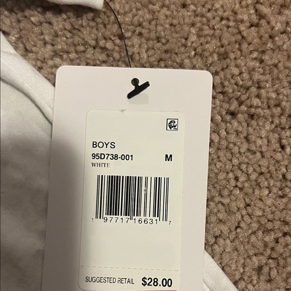 Jordan Kids' White Tee with Colorful Basketball Graphic - Picture 2 of 5